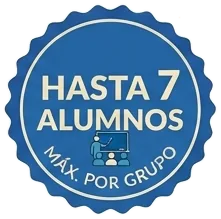Hasta 7 alumnos máximo por grupo