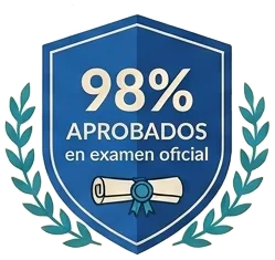 98% aprobados en examen oficial